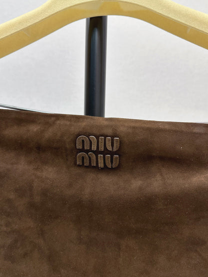 Miu 25ss suede tube top