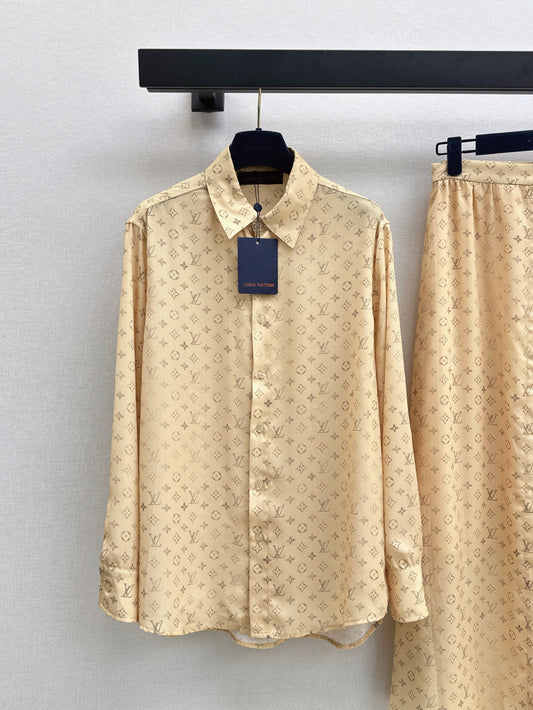 Louis 25ss monogram shirt
