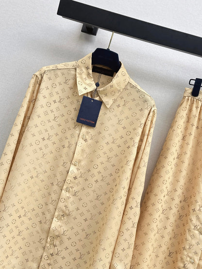 Louis 25ss monogram shirt