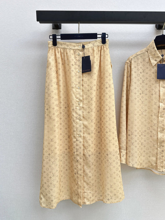 Louis 25ss monogram skirt