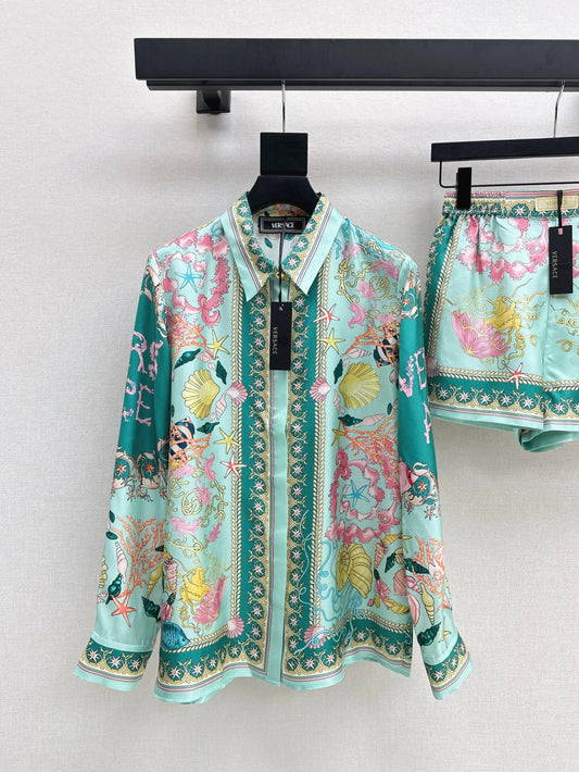 Vers 25ss silk shirt
