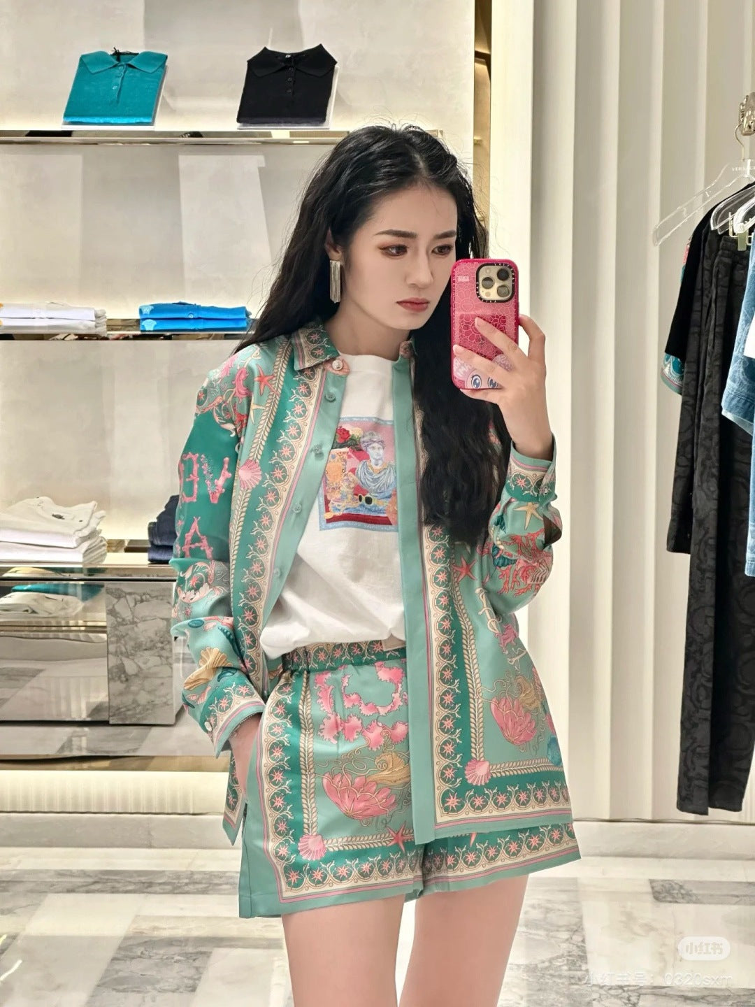 Vers 25ss silk shirt