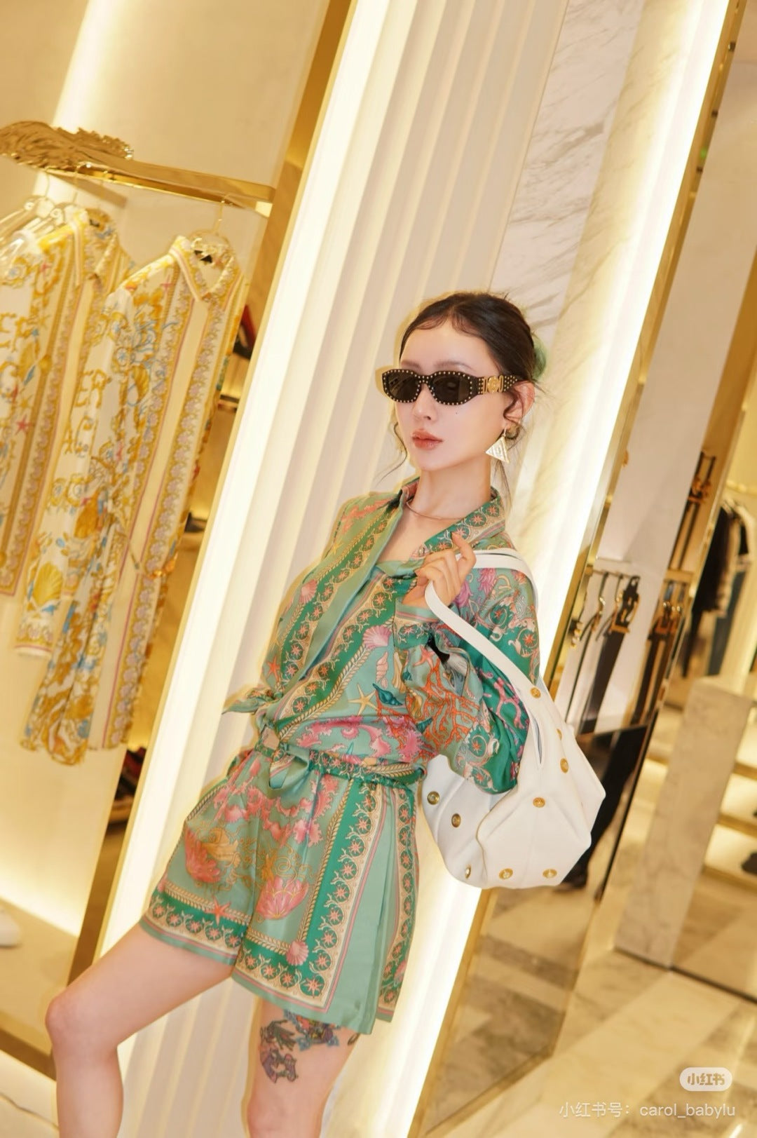 Vers 25ss silk shirt