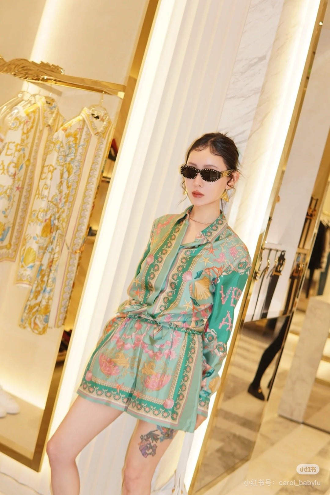 Vers 25ss silk shirt