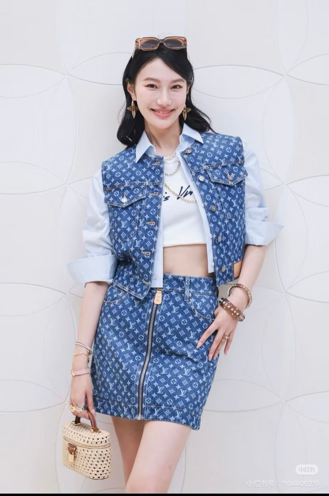 Louis 25fw jacquard skirt