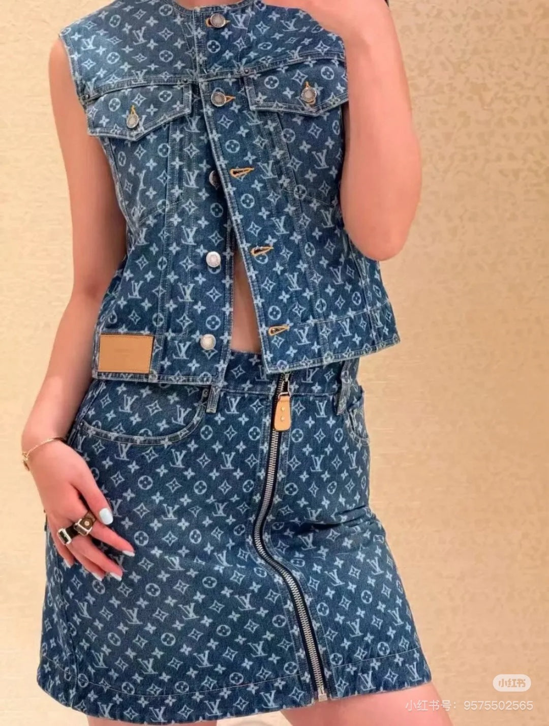 Louis 25fw denim vest