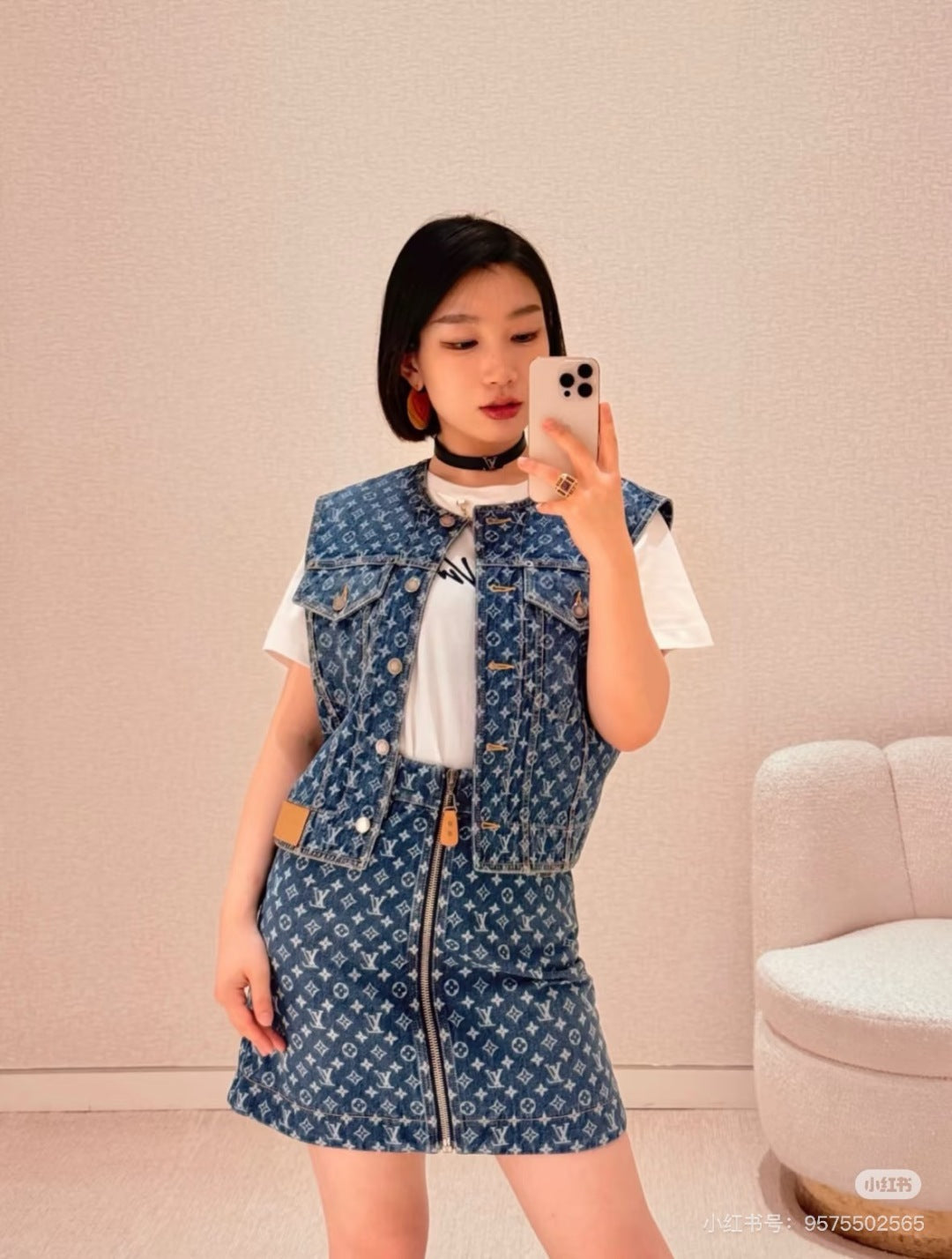 Louis 25fw denim vest