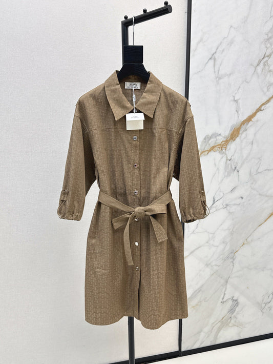 Herm 25fw jacquard dress