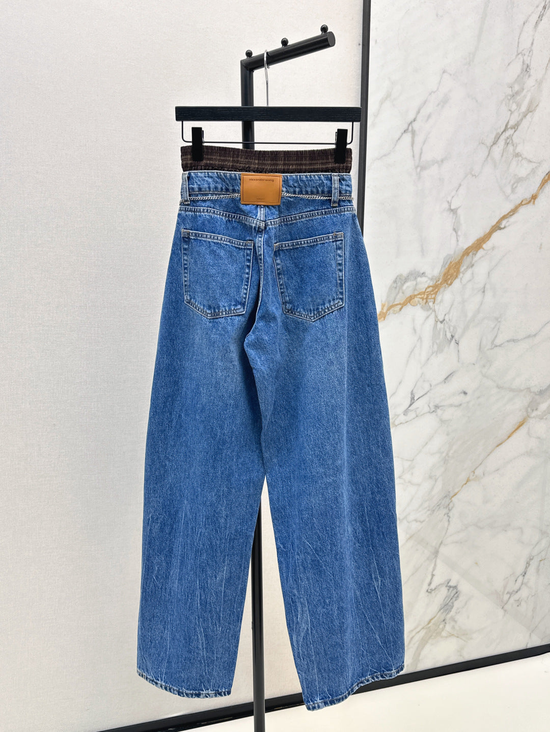 Wang 25fw patches jeans