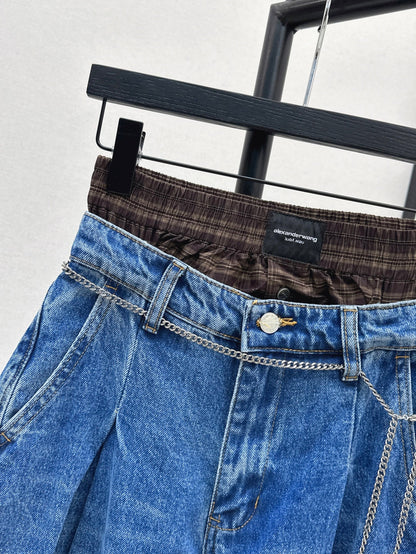 Wang 25fw patches jeans