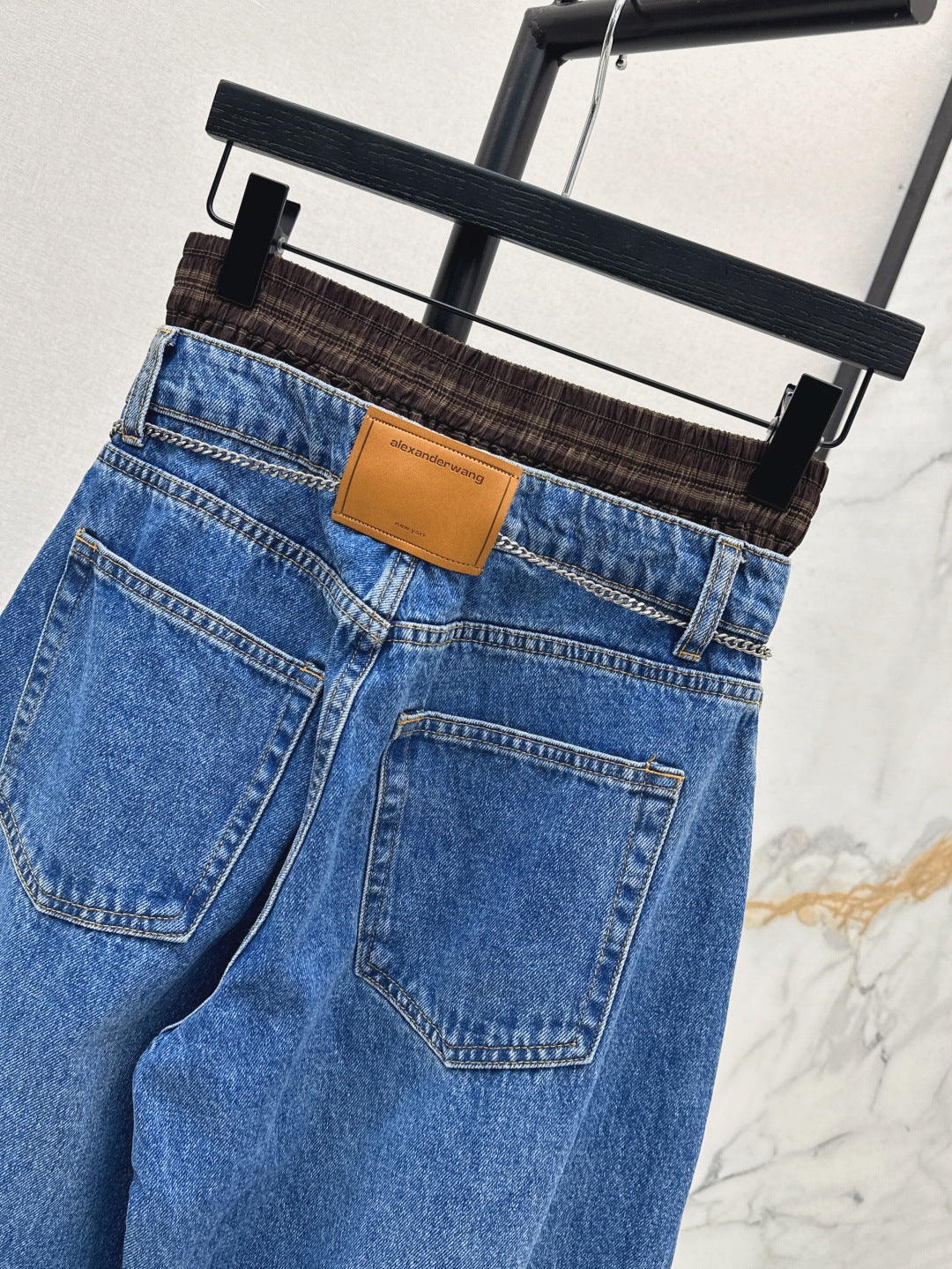 Wang 25fw patches jeans