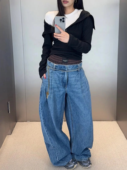 Wang 25fw patches jeans