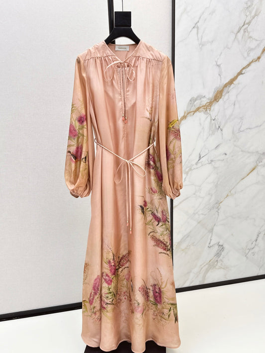Zimm 25ss silk dress