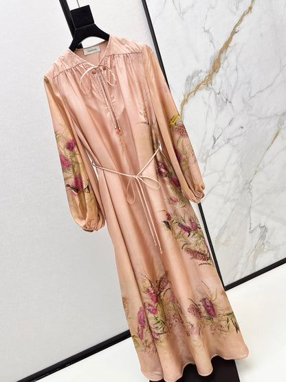 Zimm 25ss silk dress