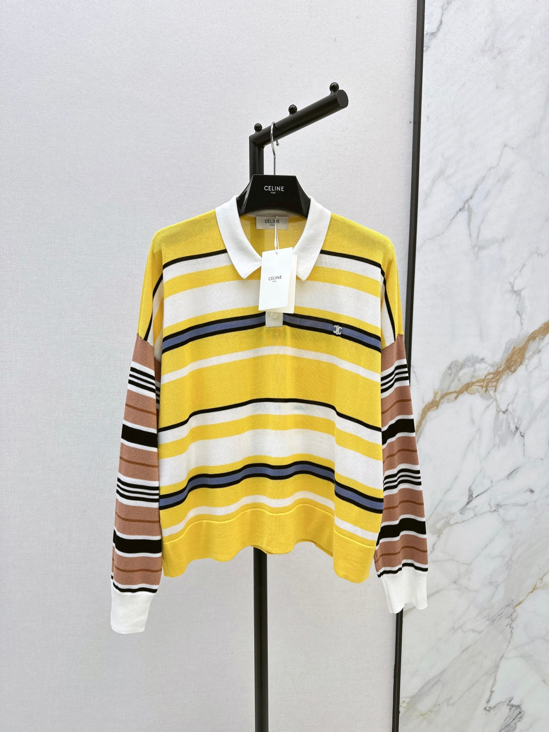 Celi 25fw knit polo shirt