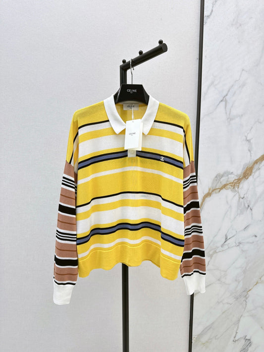 Celi 25fw knit polo shirt