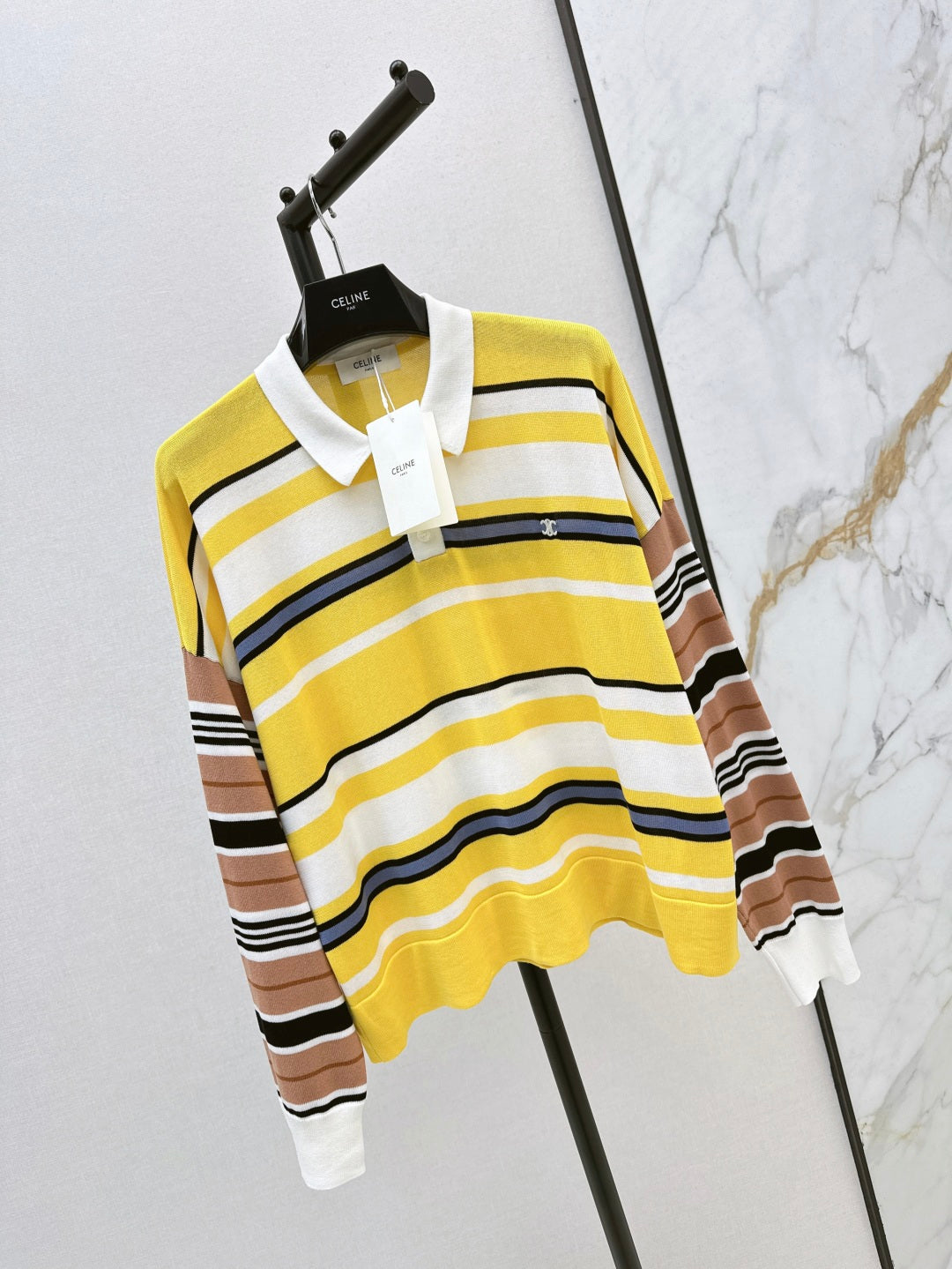 Celi 25fw knit polo shirt