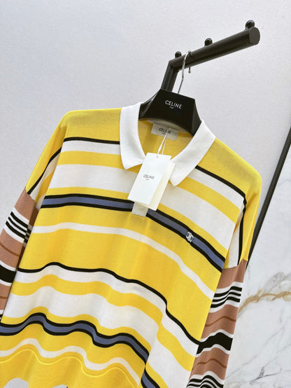 Celi 25fw knit polo shirt