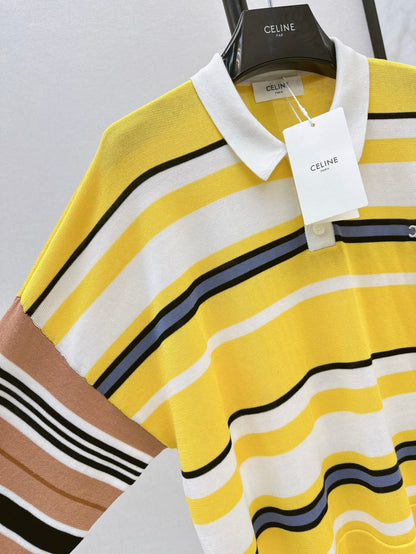 Celi 25fw knit polo shirt