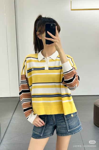 Celi 25fw knit polo shirt