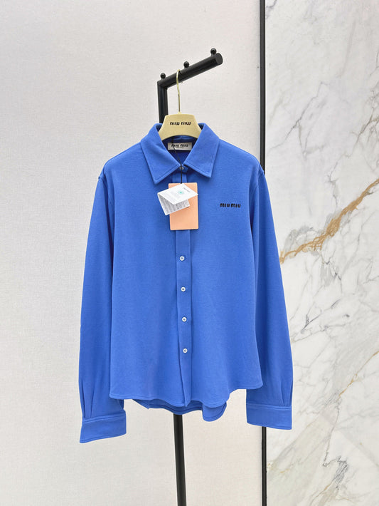 Miu 25fw embroidered shirt