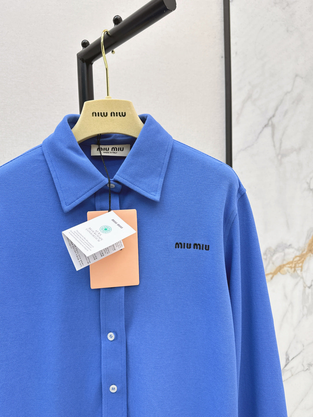 Miu 25fw embroidered shirt