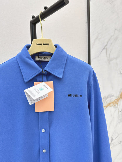 Miu 25fw embroidered shirt