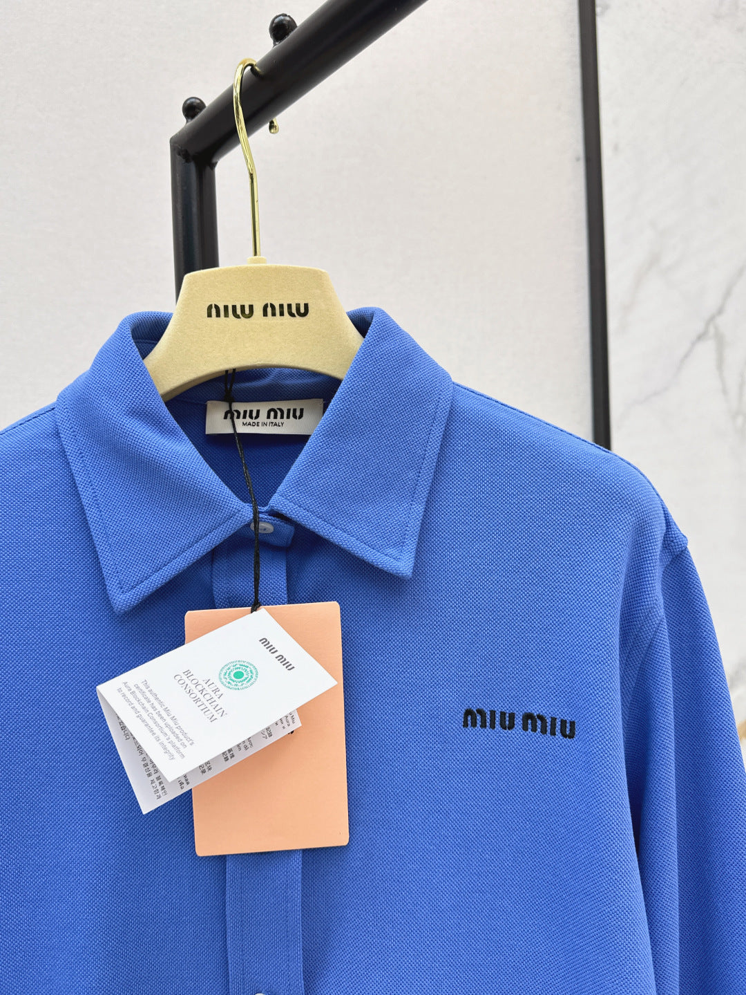 Miu 25fw embroidered shirt