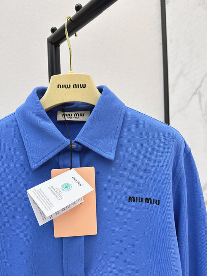 Miu 25fw embroidered shirt