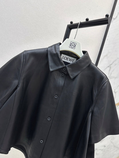 Loe 25fw leather jacket