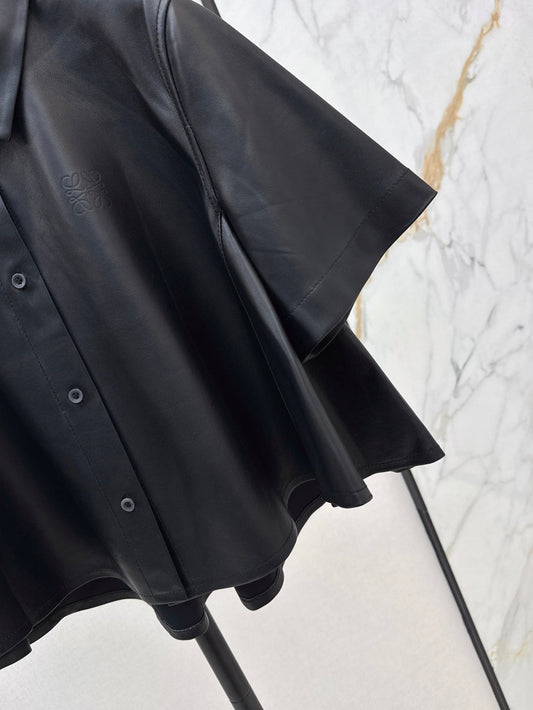 Loe 25fw leather jacket