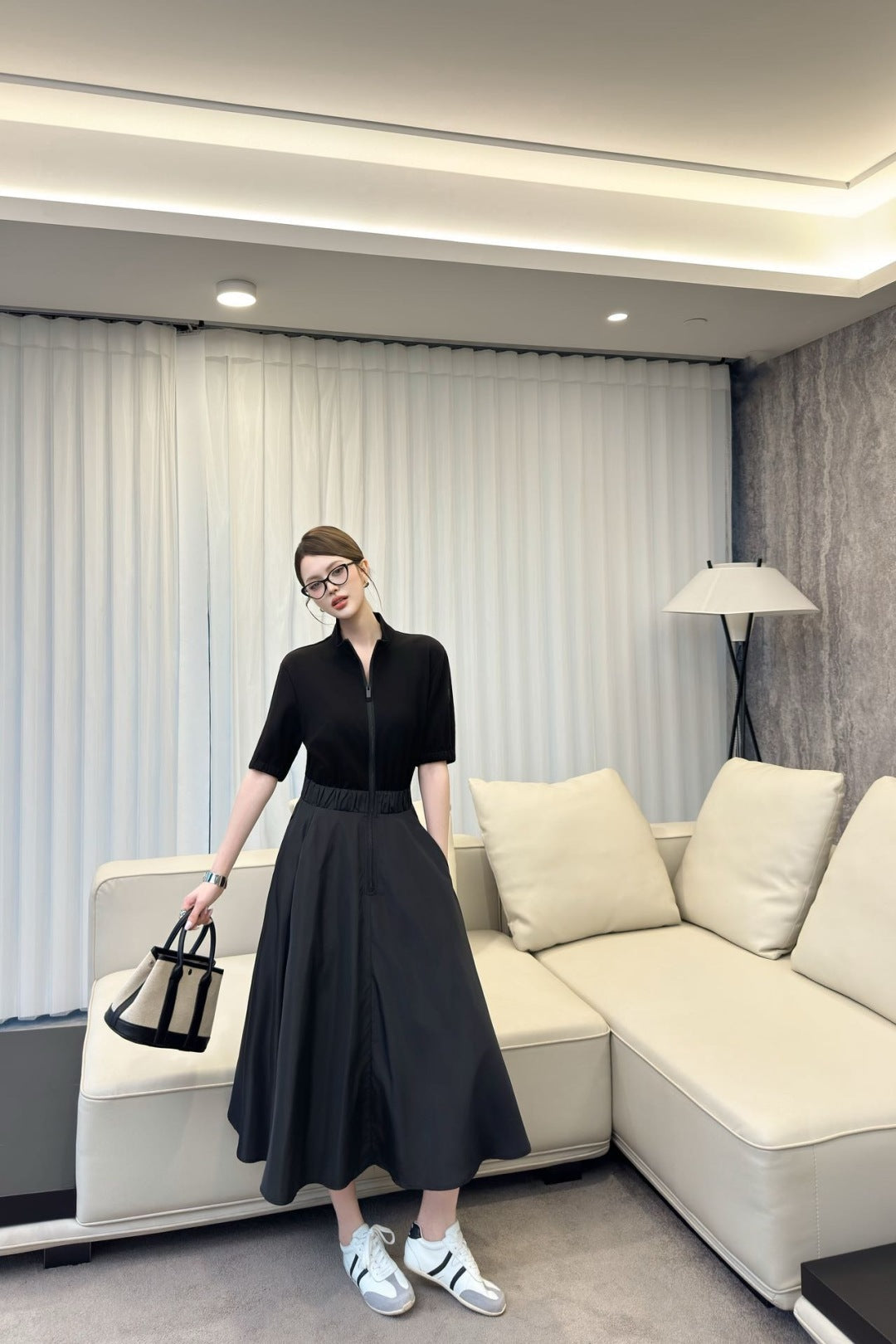 Mon 25ss zipper dress
