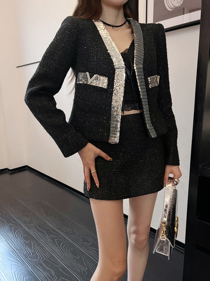 Valen 25fw beaded jacket