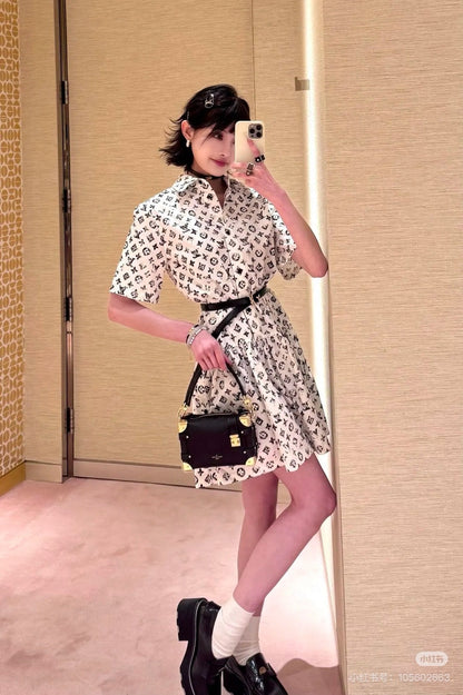 Louis 25ss print dress