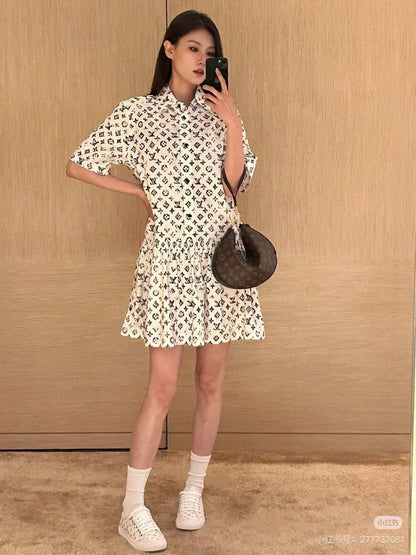 Louis 25ss print dress