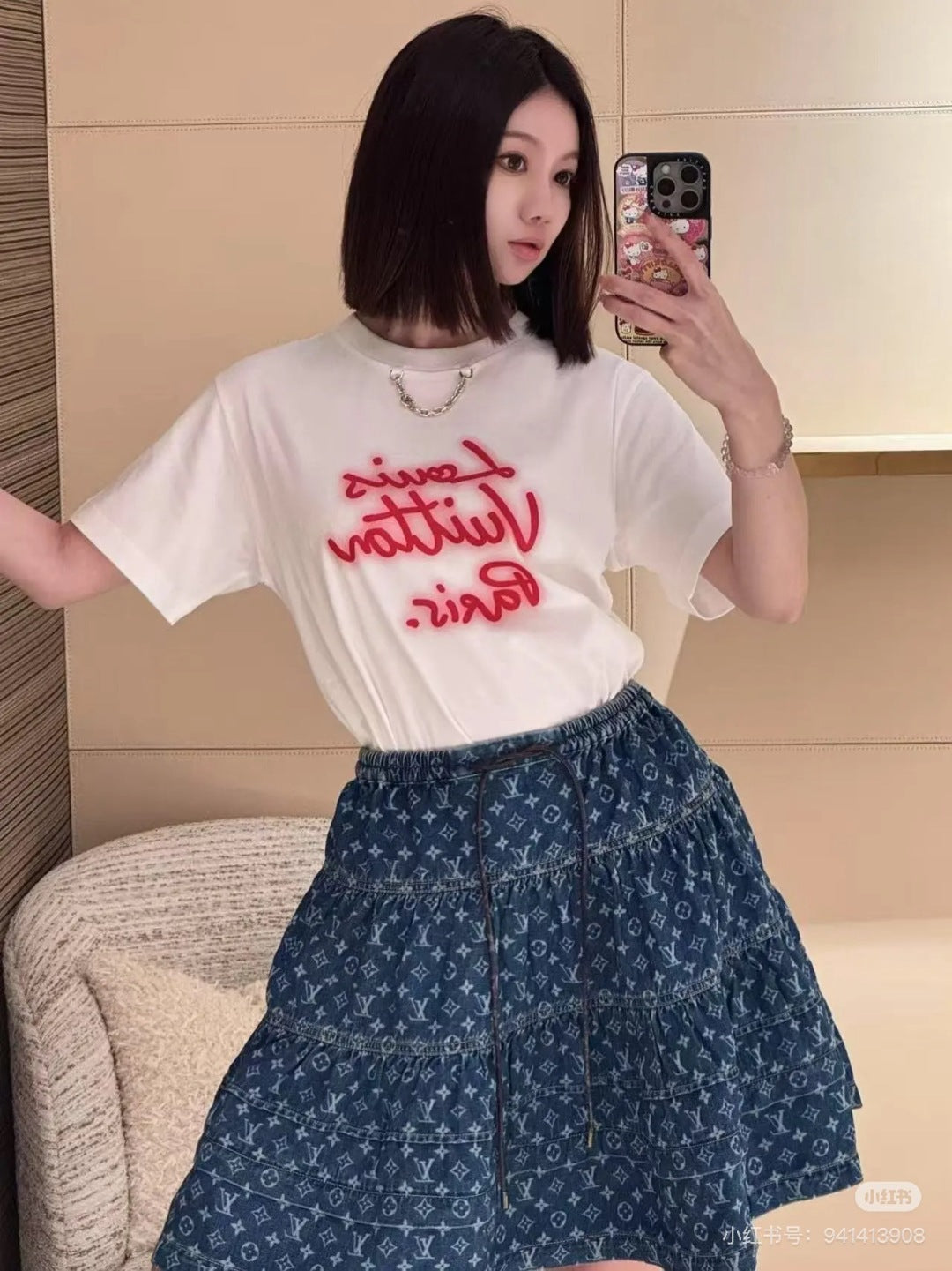 Louis 25ss print t-shirt