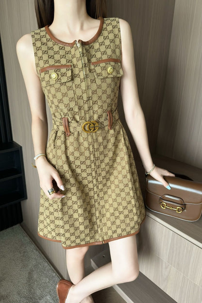 Guc 25ss sleeveless dress