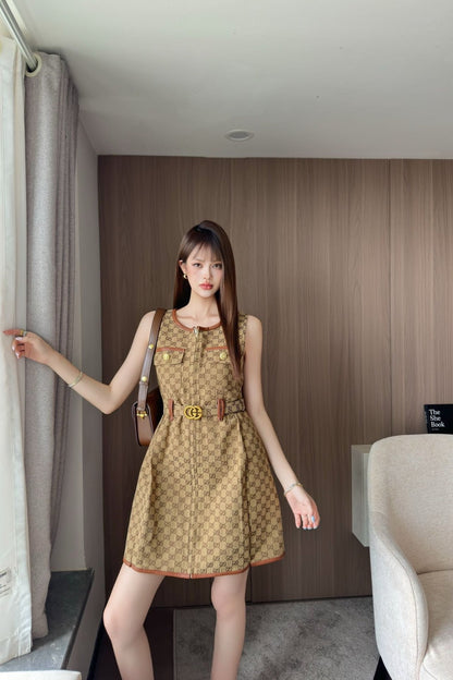 Guc 25ss sleeveless dress