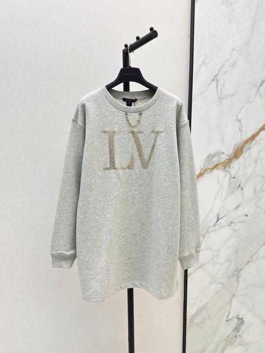 Louis 25fw beaded sweatshirt