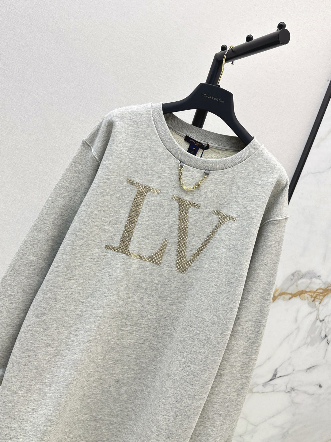 Louis 25fw beaded sweatshirt