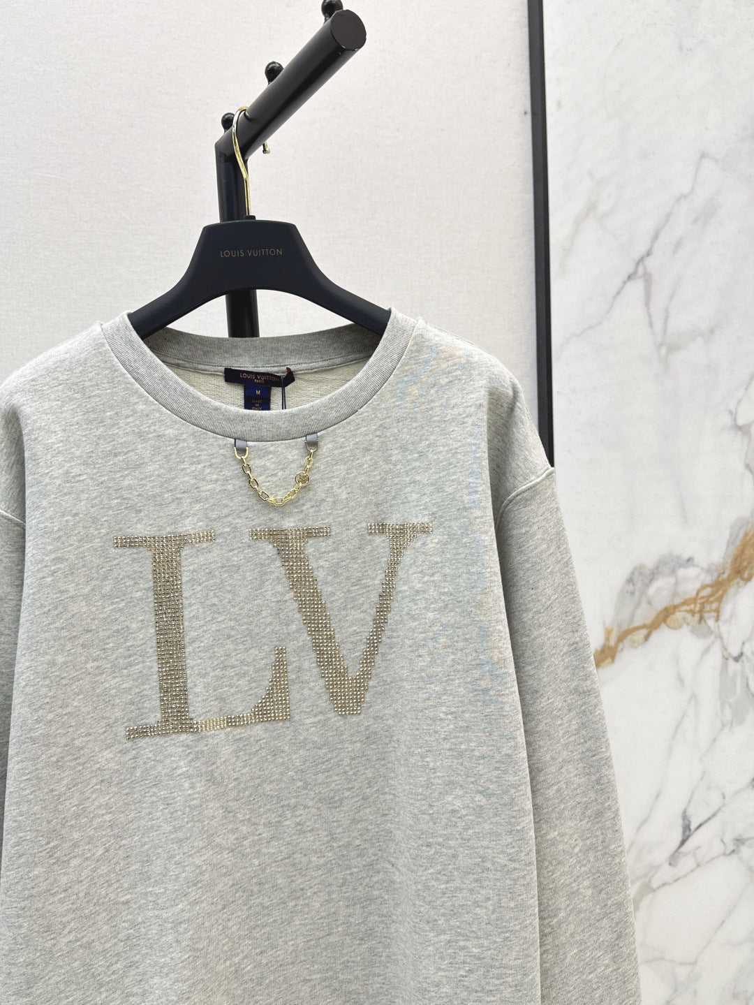 Louis 25fw beaded sweatshirt