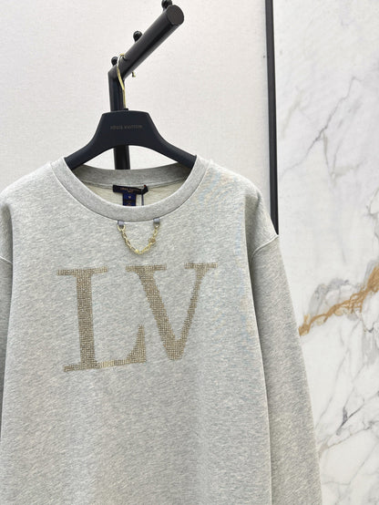 Louis 25fw beaded sweatshirt