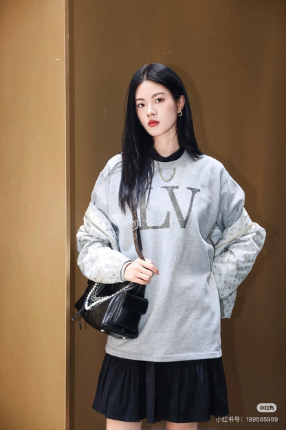 Louis 25fw beaded sweatshirt