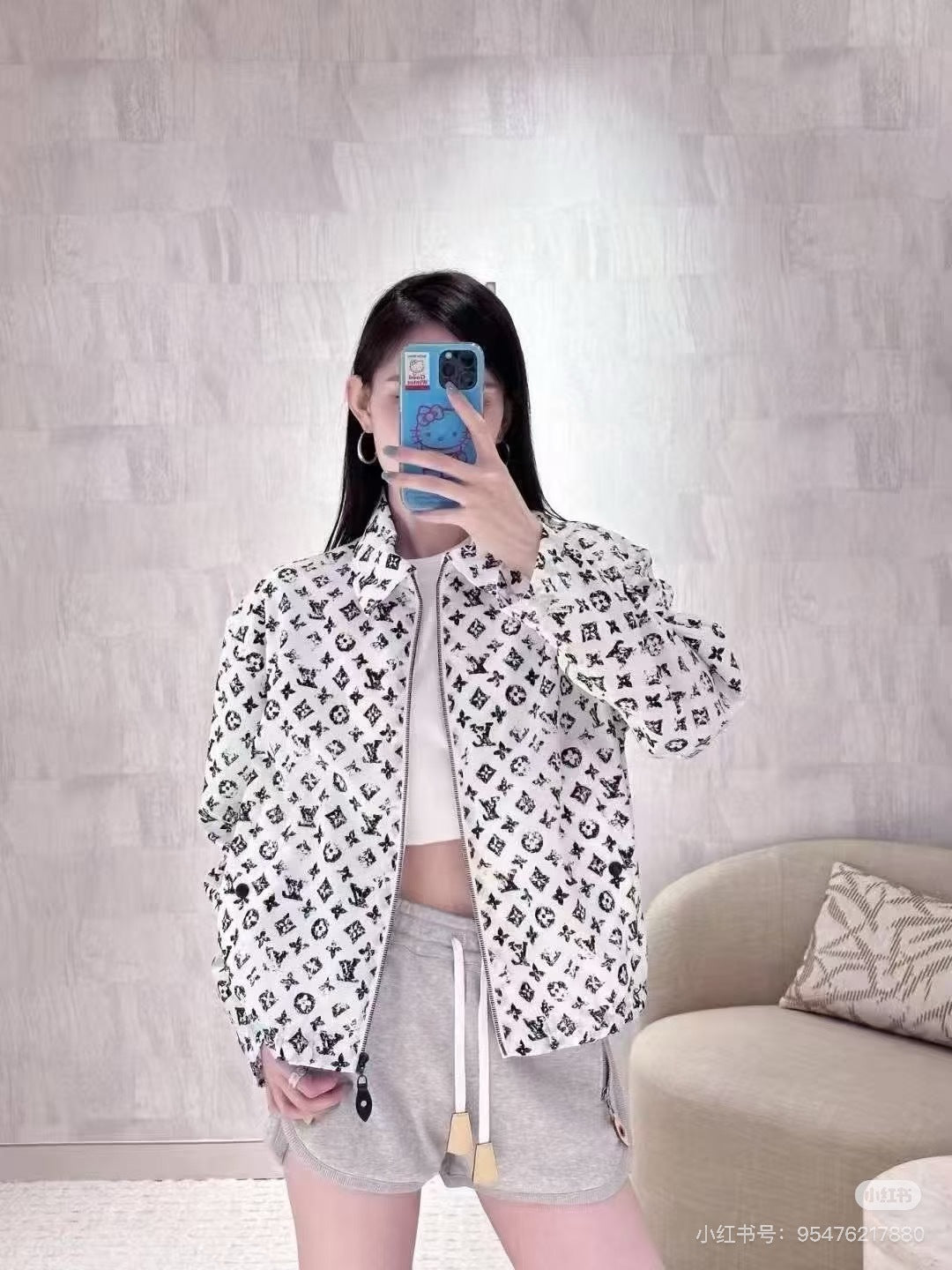 Louis 25ss print jacket