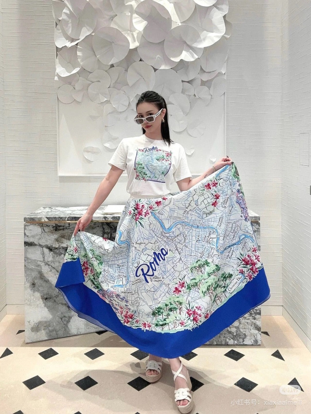 CD 25ss print skirt