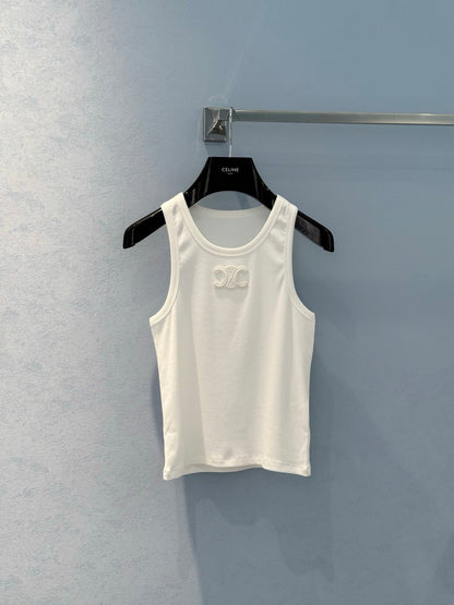 Celi 25ss embroidered vest