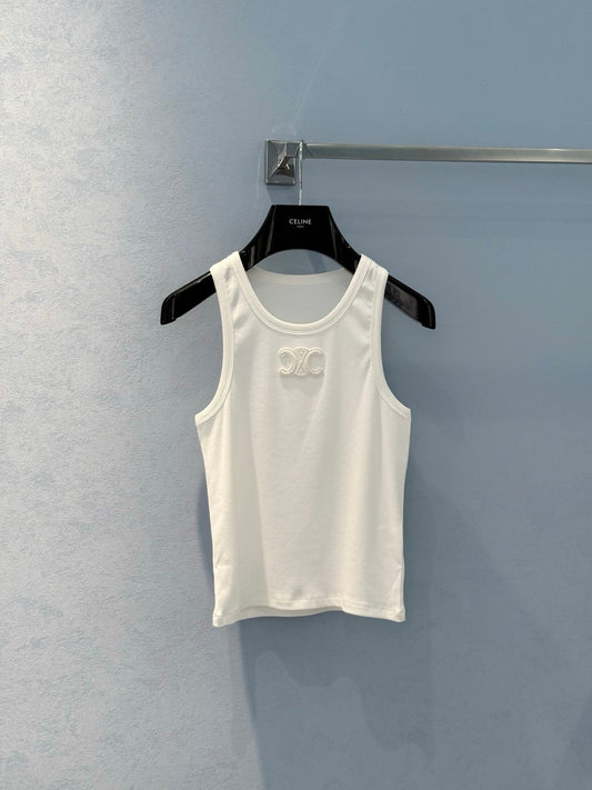 Celi 25ss embroidered vest