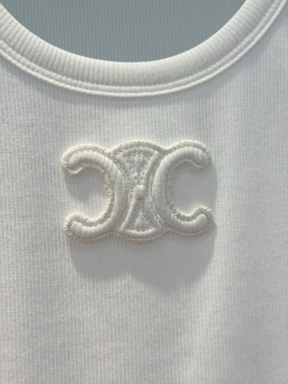 Celi 25ss embroidered vest