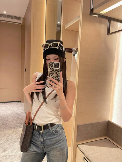 Celi 25ss embroidered vest