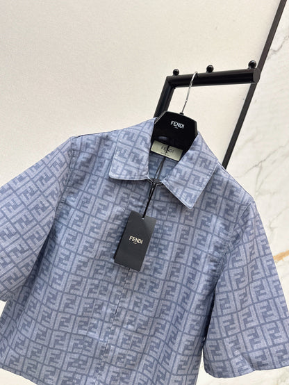 Fend 25ss print shirt